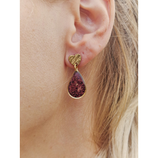Merlot earrings