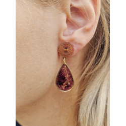 Merlot earrings