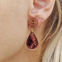 Merlot earrings