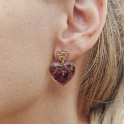 Merlot earrings