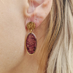 Merlot earrings