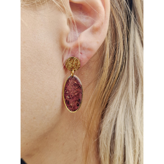 Merlot earrings