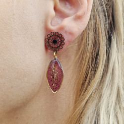 Merlot earrings