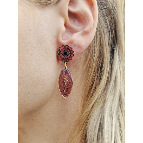 Merlot earrings