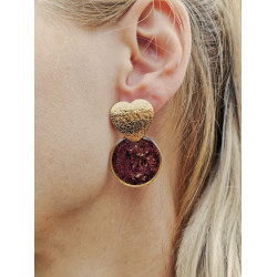 Merlot earrings