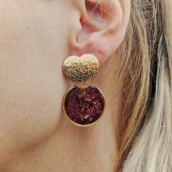 Merlot earrings