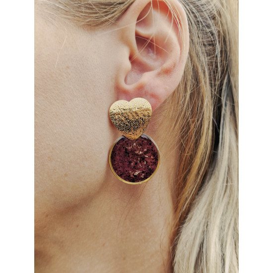 Merlot earrings