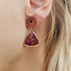 Merlot earrings