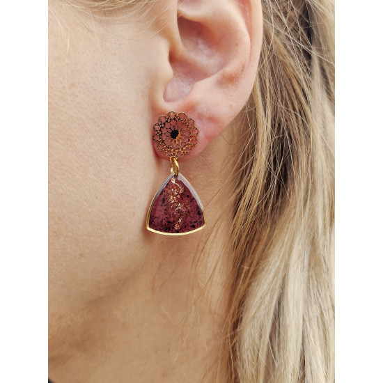 Merlot earrings